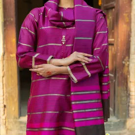 2PC- Khadi Net Shirt & Dupatta PS3398