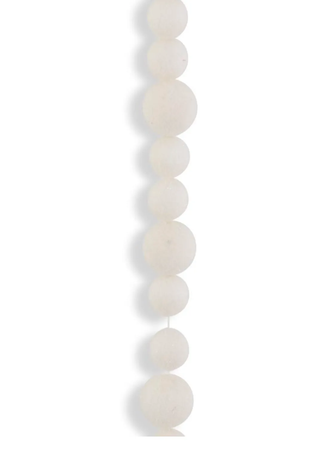 54442E 72" White PomPom Garland