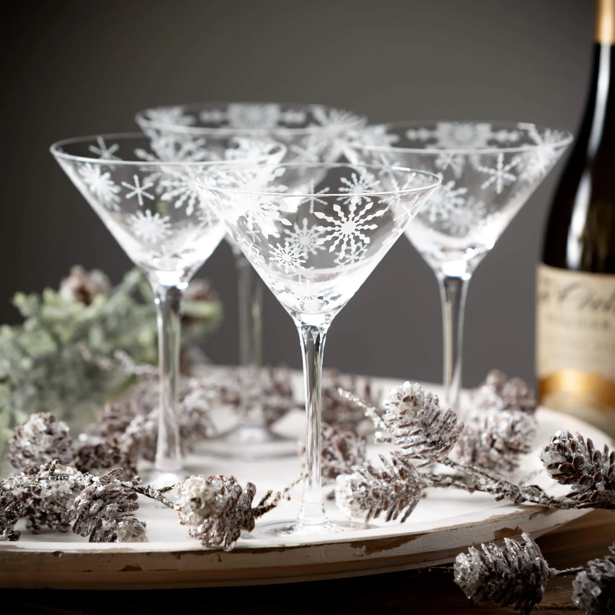5'L Sullivans Iced Pinecone Garland, White Christmas Garland