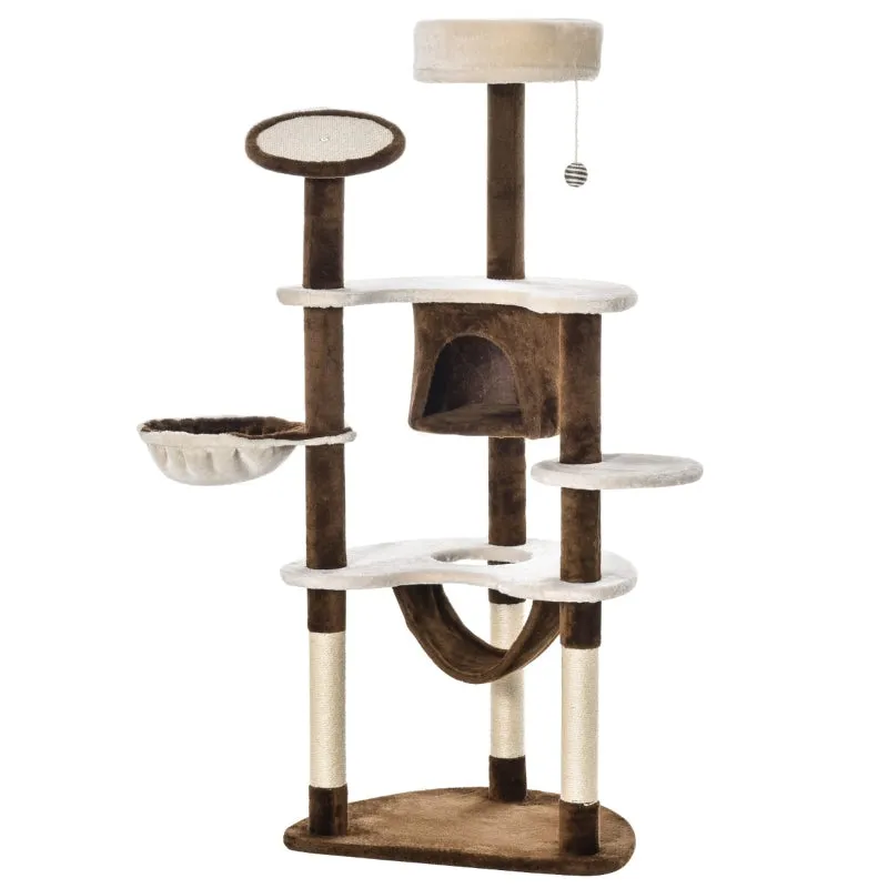 60" Cat Tree Condo with Hammock