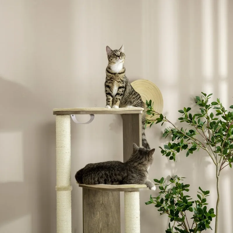 65.2" Multi-Level Cat Tree - Cream White