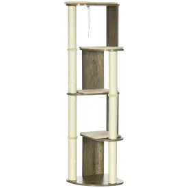 65.2" Multi-Level Cat Tree - Cream White