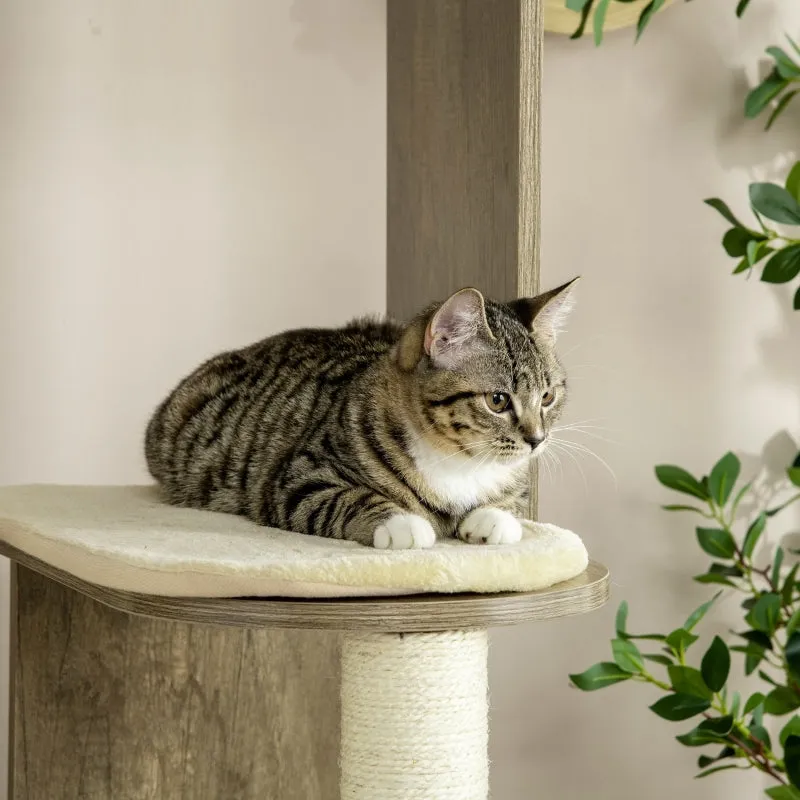 65.2" Multi-Level Cat Tree - Cream White