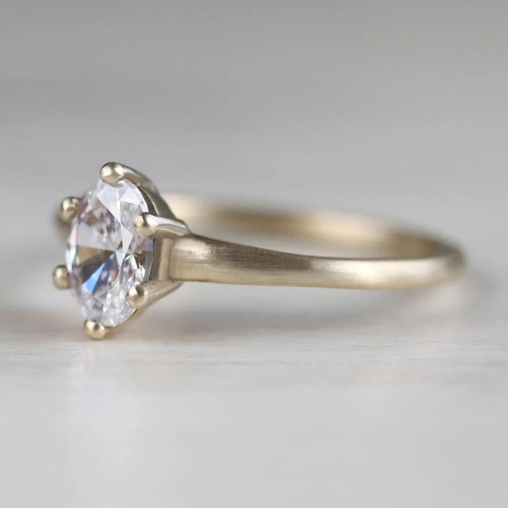 7x5mm Oval Six-Prong Solitaire