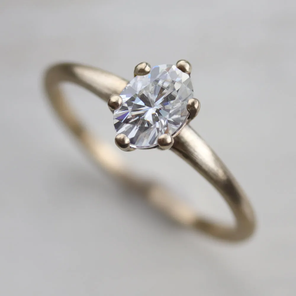 7x5mm Oval Six-Prong Solitaire