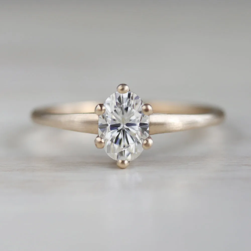7x5mm Oval Six-Prong Solitaire