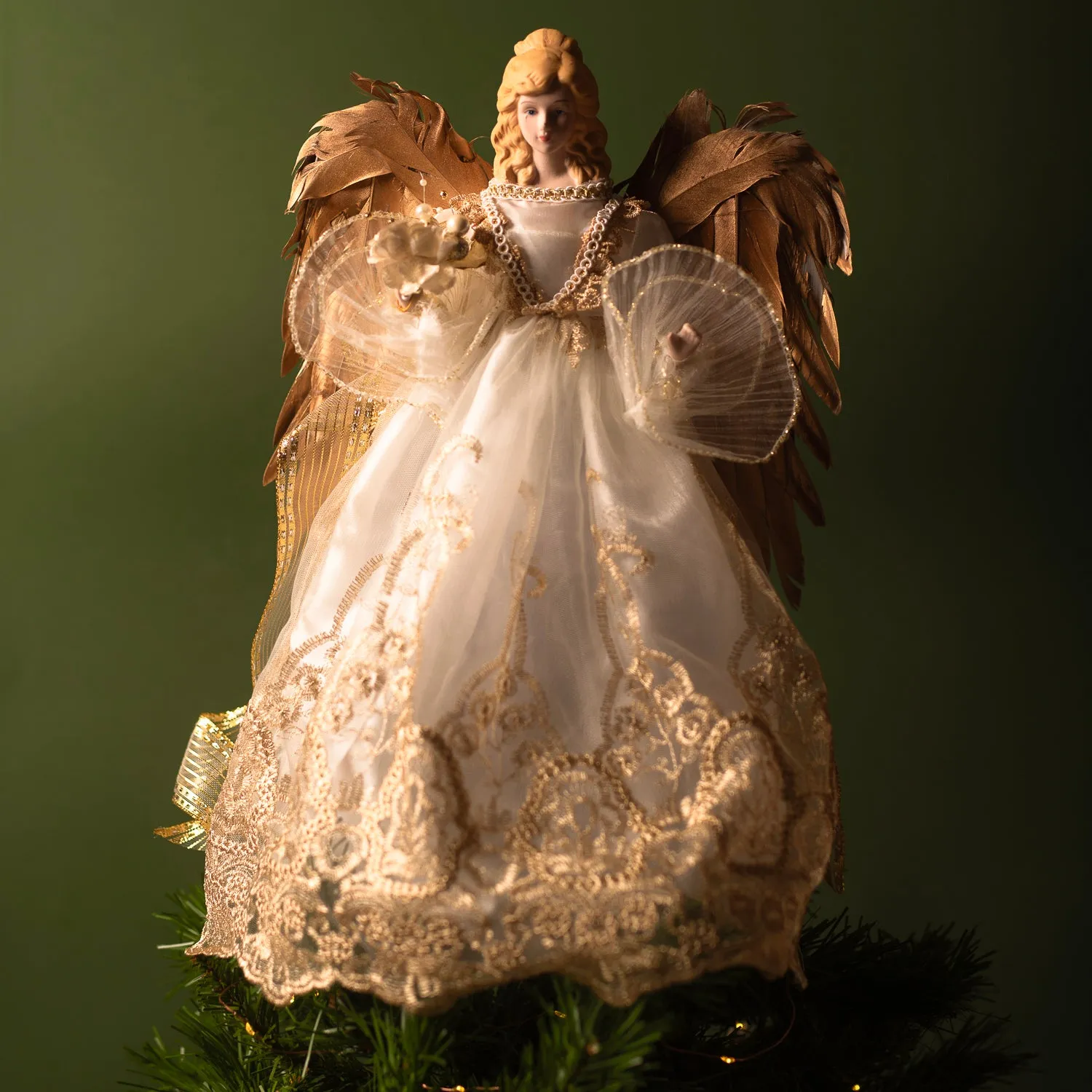 ANGEL TREE TOPPER - CHRISTMAS ORNAMENT