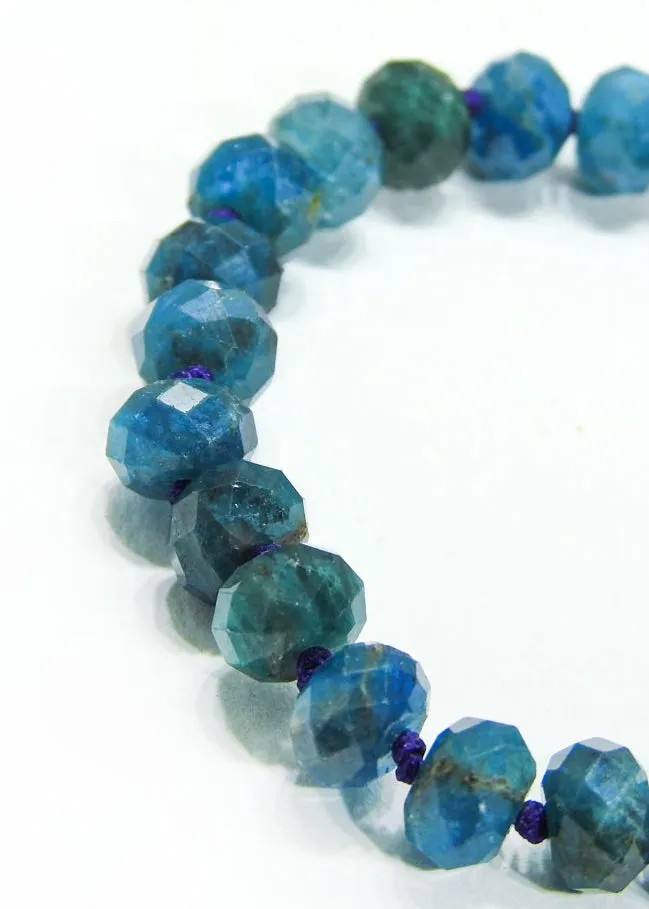 Apatite Dark Blue Bracelet
