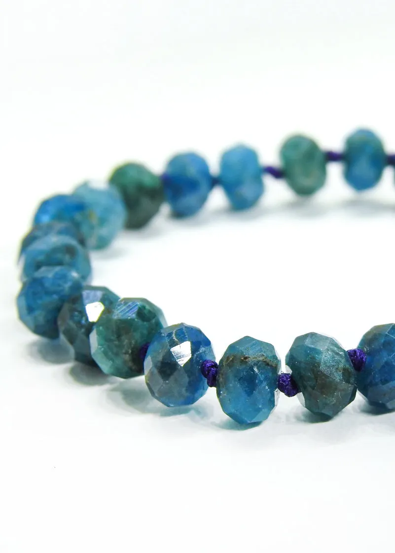 Apatite Dark Blue Bracelet