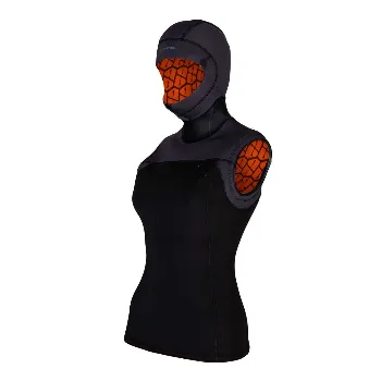 High-Performance Apeks 5/3mm Womens Hooded SCUBA Diving Vest with Thermiq Technology