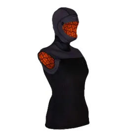 High-Performance Apeks 5/3mm Womens Hooded SCUBA Diving Vest with Thermiq Technology