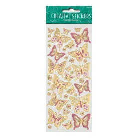 Arbee Stickers, Assorted Glitter Butterflies