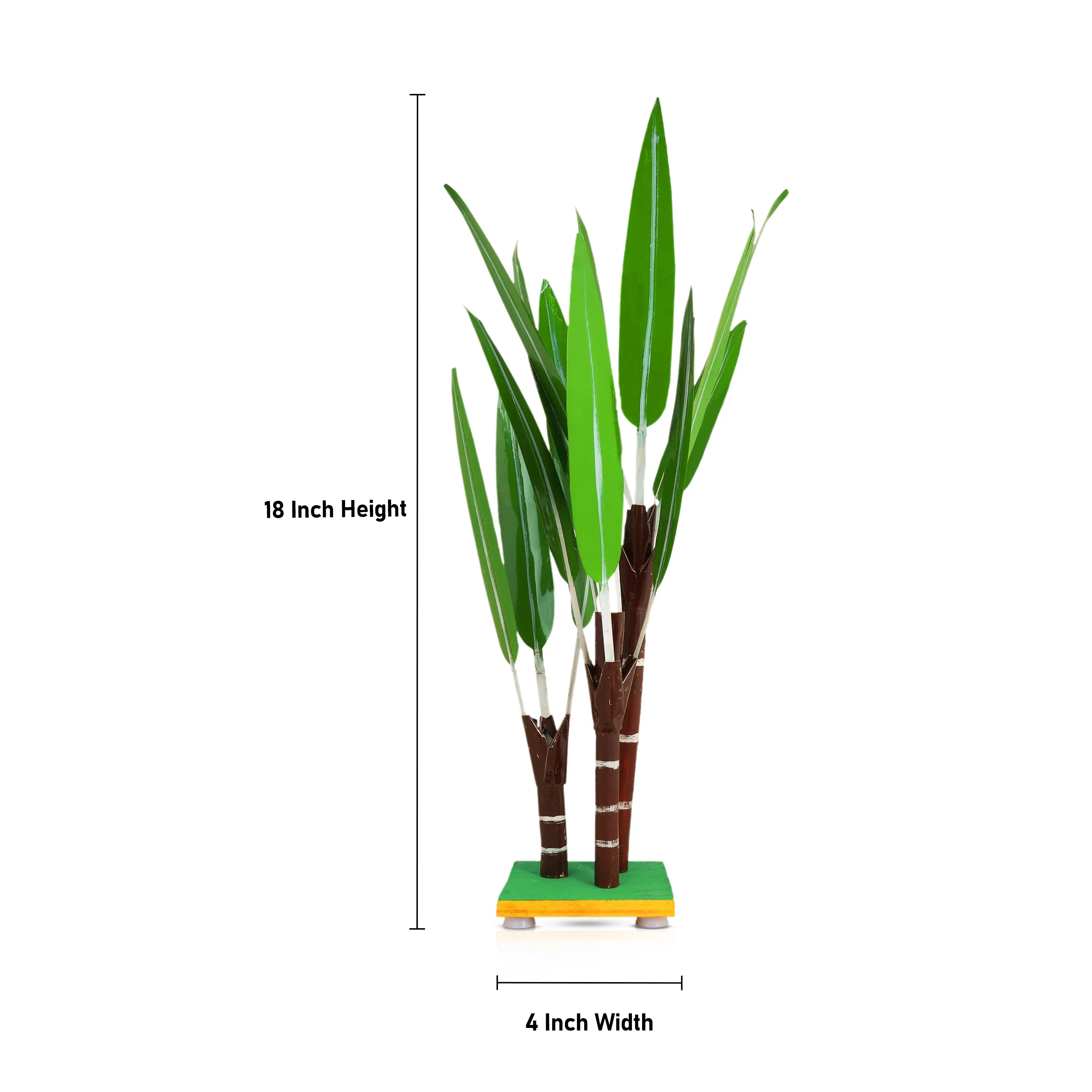 Lifelike Artificial Sugar Cane Plant - Premium Decorative Accent for Home and Office Spaces