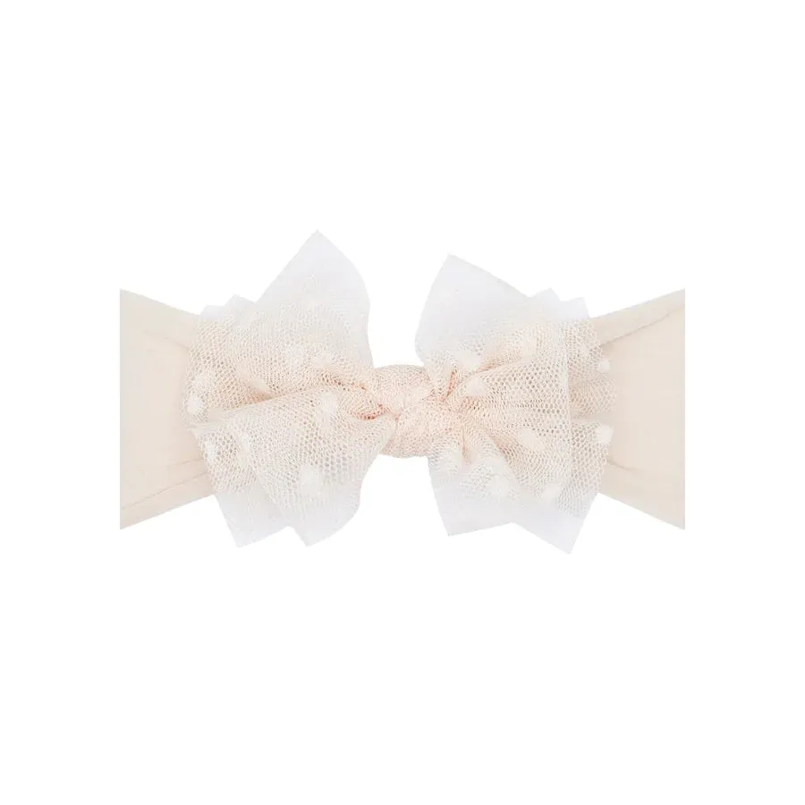 Baby Bling Pleated Tulle Tab Headband