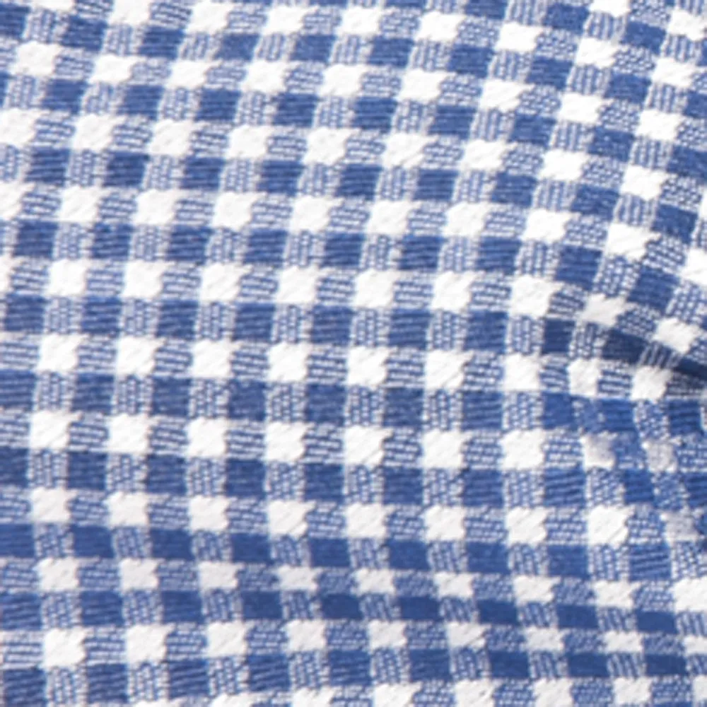 Bahama Checks Classic Blue Bow Tie