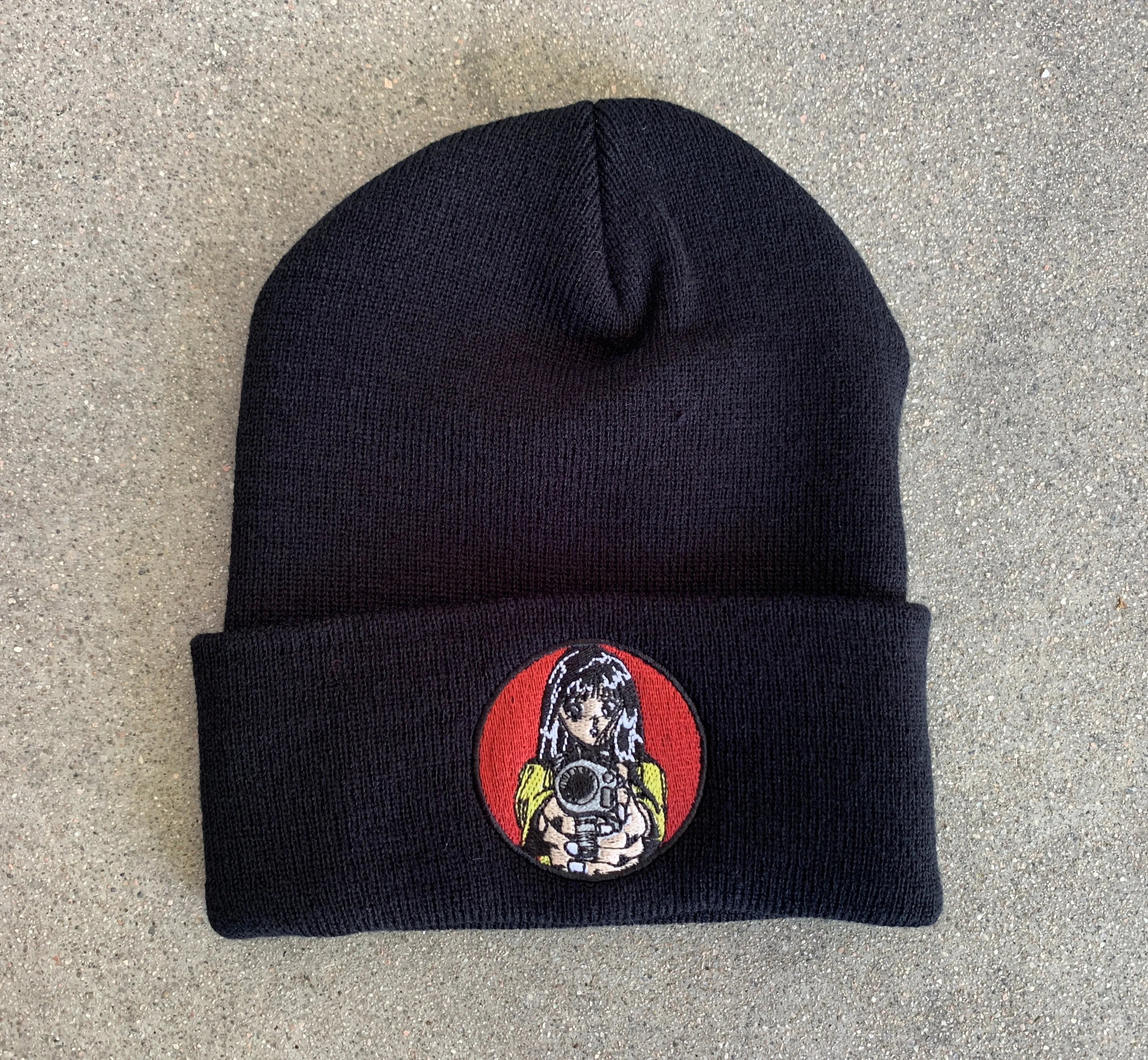 Barrel of a Gun Beanie - BLACK