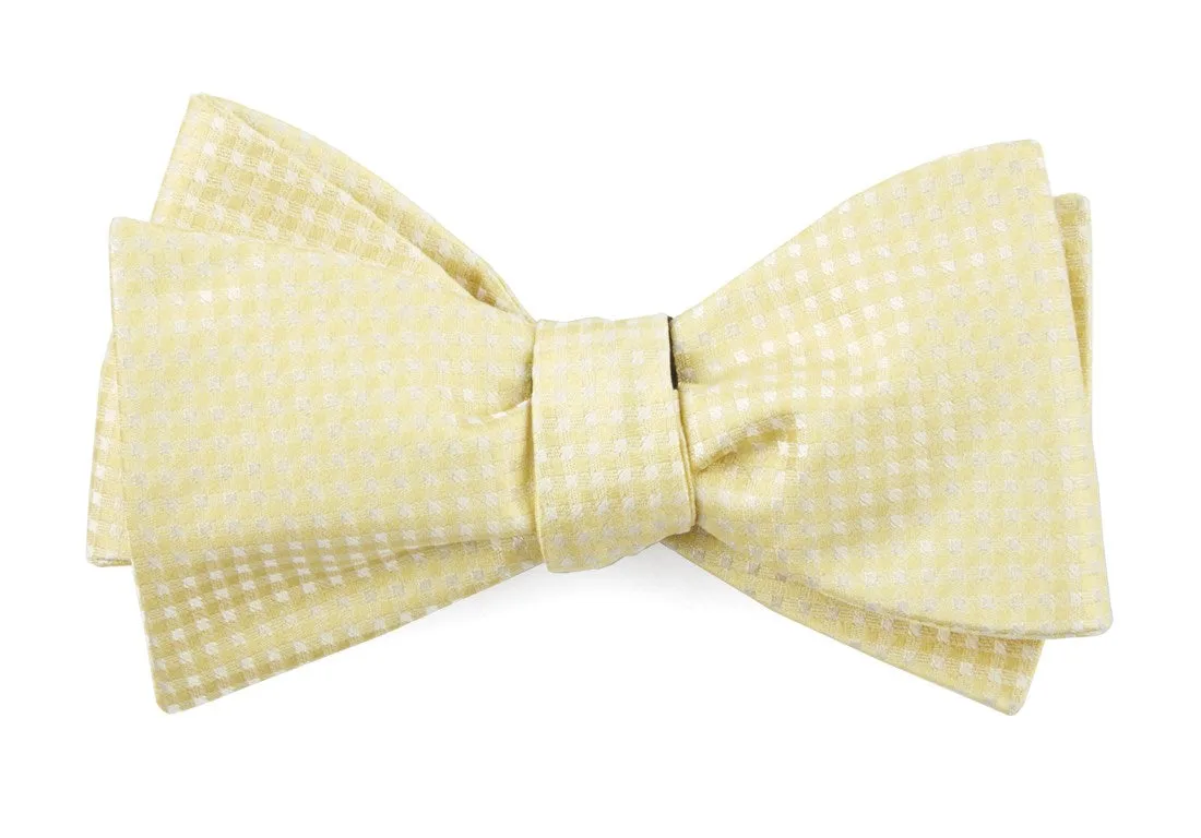 Be Married Checks Butter Bow Tie