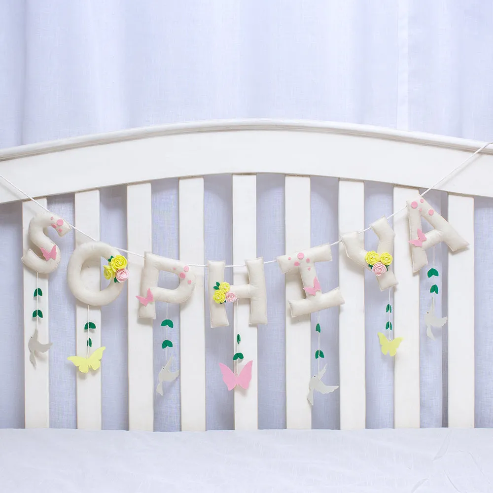 Birds & Butterflies Name Bunting/Garland