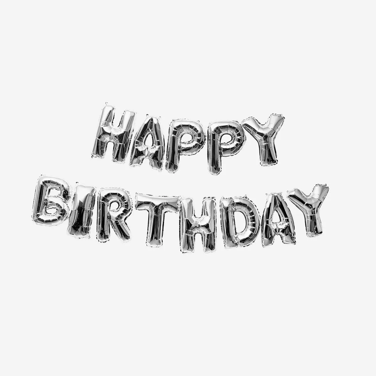 Birthday foil balloon garland