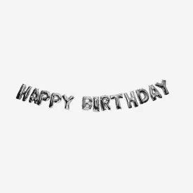 Birthday foil balloon garland
