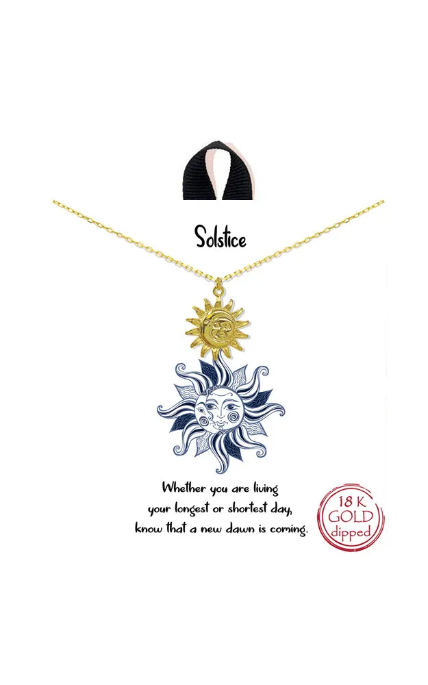 BJNA477GD "Solstice" Pendant Necklace