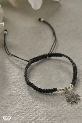 Black Snowflake Bracelet