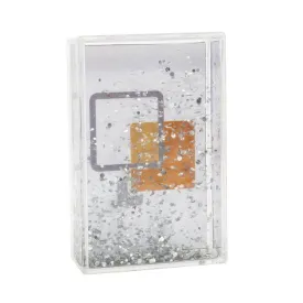 Blank Glitter Photo Block Frame Insert 85 x 54mm (3.3 x 2.1 inch) - Pack of 6
