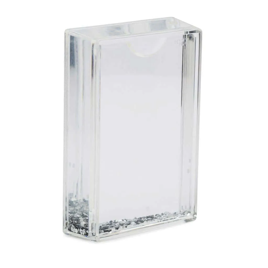 Blank Glitter Photo Block Frame Insert 85 x 54mm (3.3 x 2.1 inch) - Pack of 6
