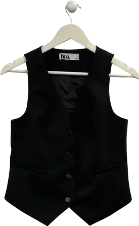 BOA Black Boxy Waistcoat UK S