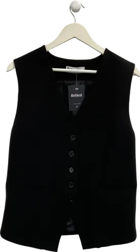BOA Black Oversized Waistcoat UK XS