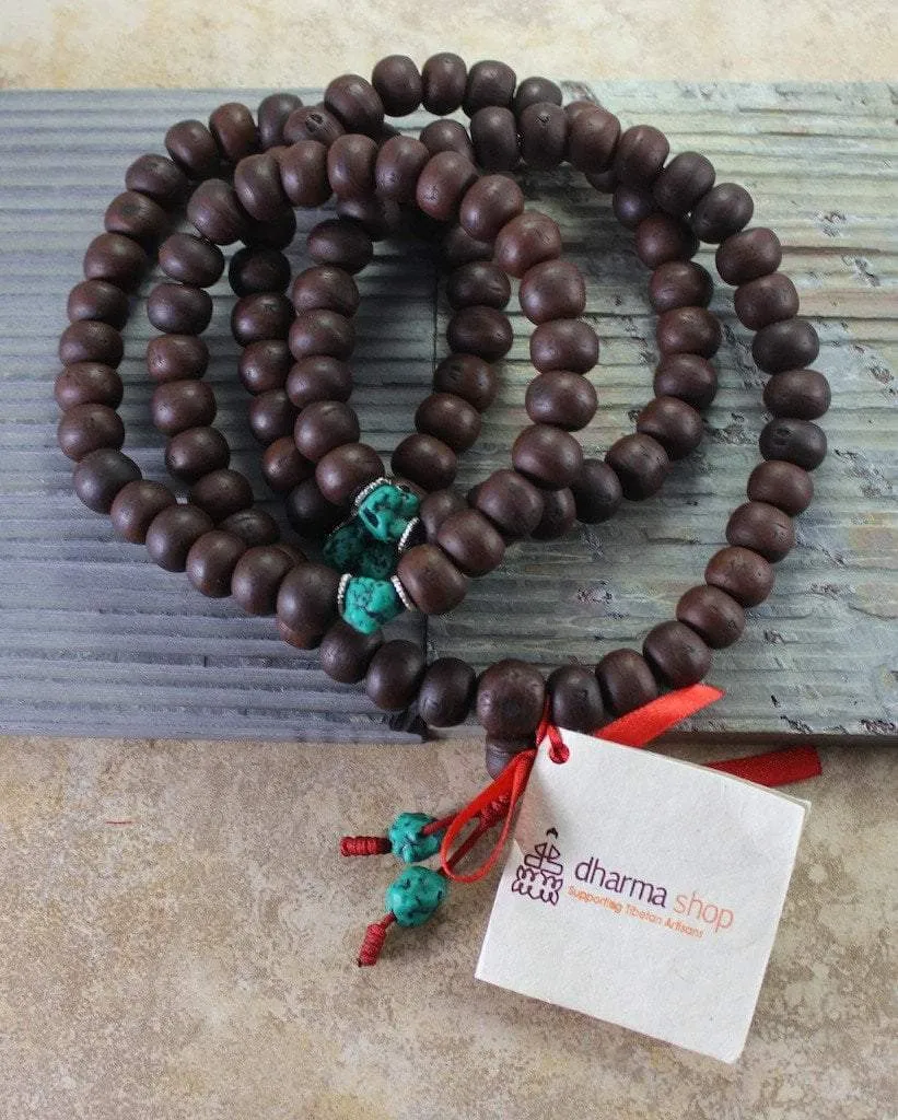 Bodhi Seed with Turquoise Spacers