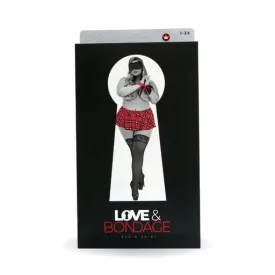 Bondage Set - School Girl Skirt Red Queen Size
