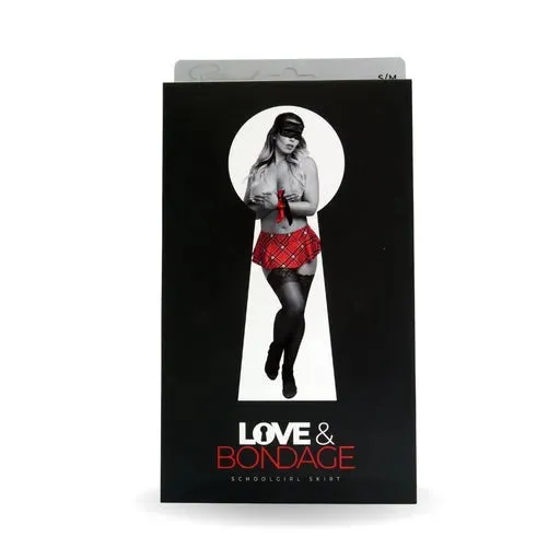Bondage Set - School Girl Skirt Red S/M