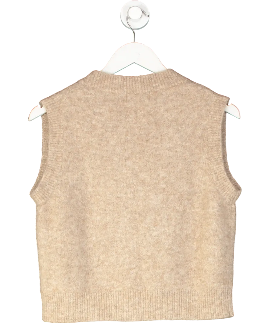 Brora Beige Knitted Waistcoat UK 8