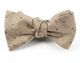 Bulletin Dot Tan Bow Tie
