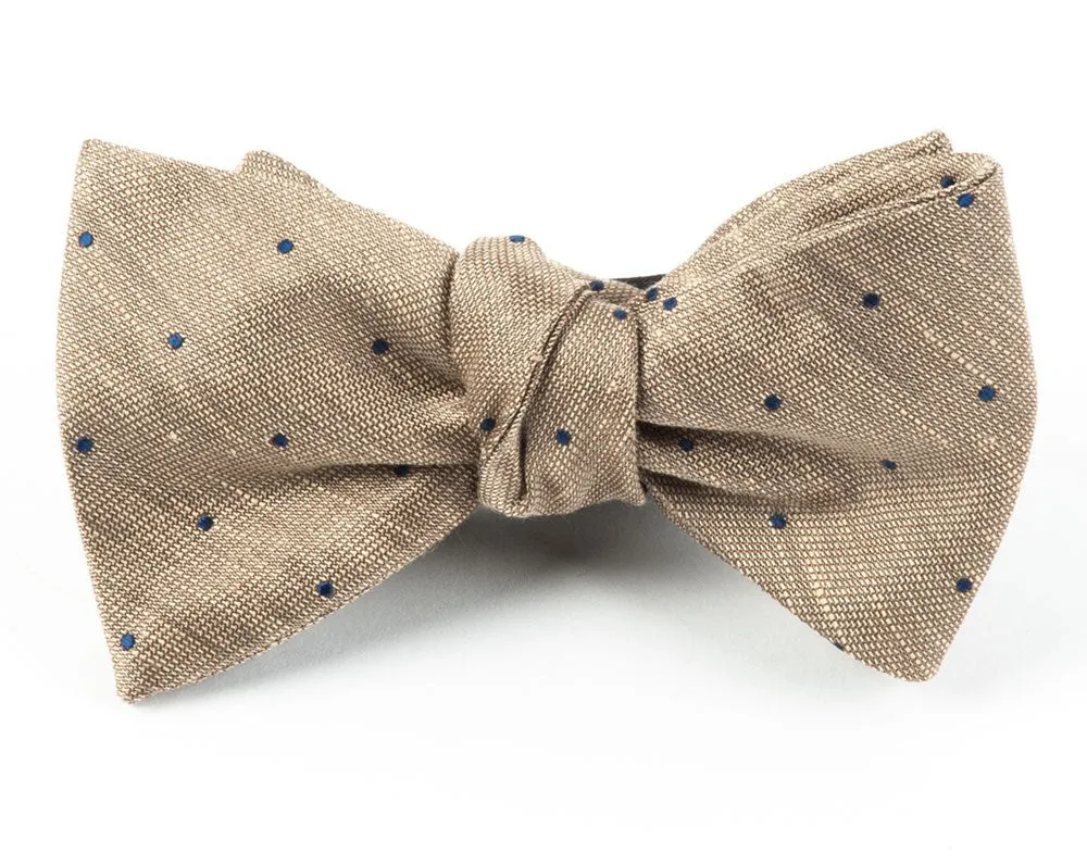 Bulletin Dot Tan Bow Tie