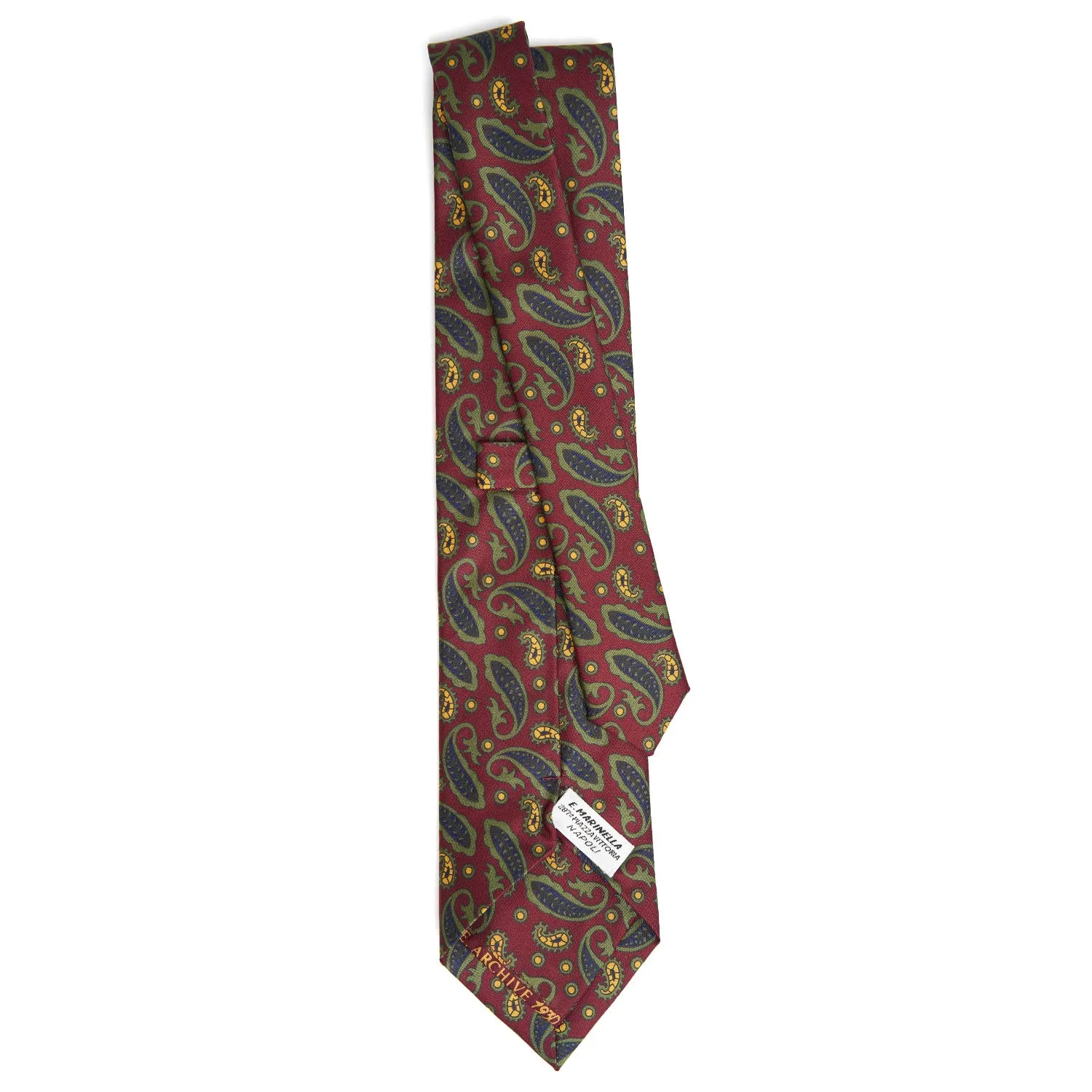 BURGUNDY SILK TIE