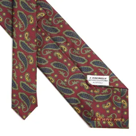 BURGUNDY SILK TIE