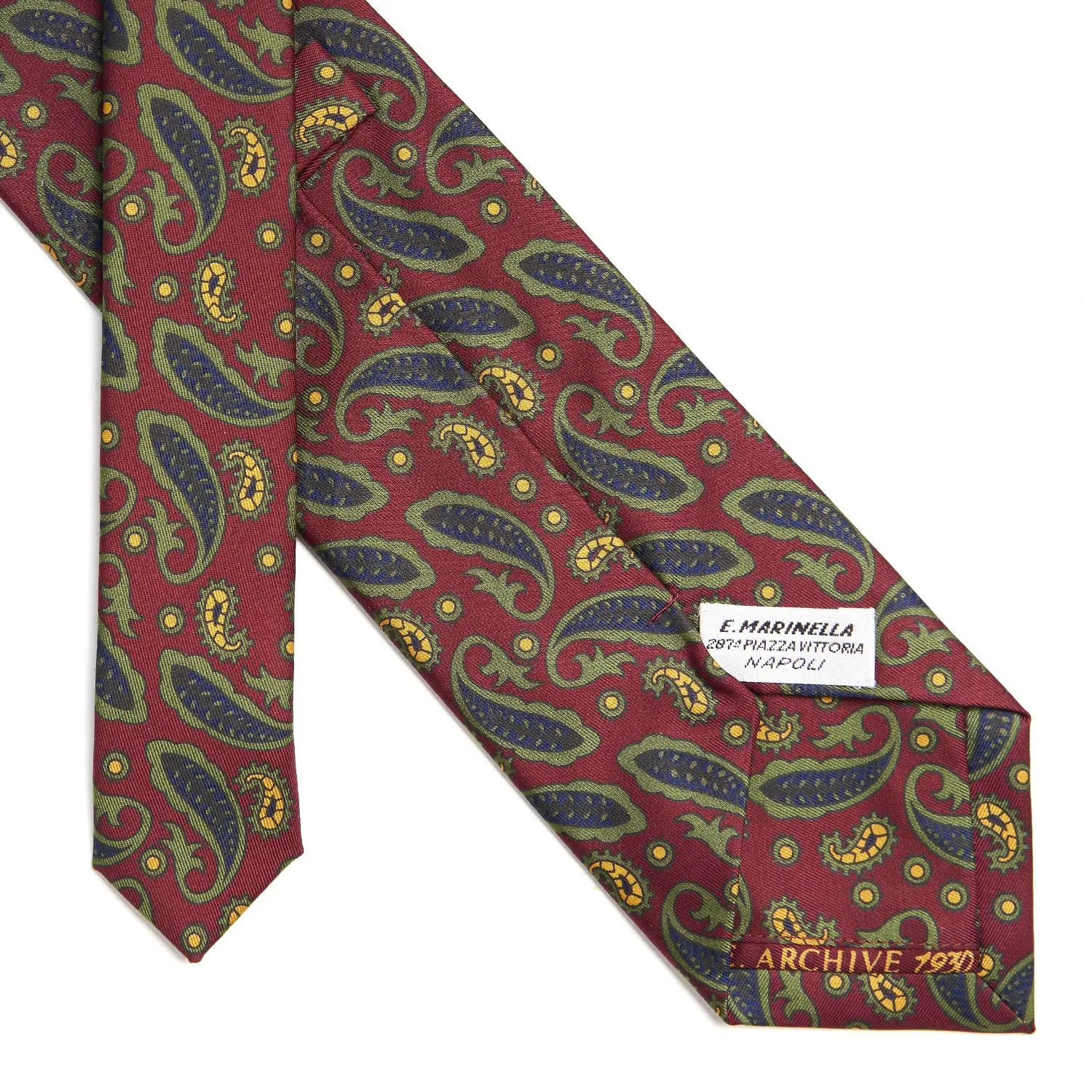 BURGUNDY SILK TIE
