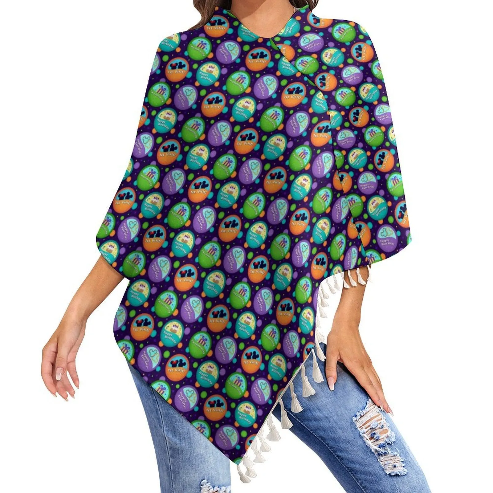 Button Collector Tassel Cape