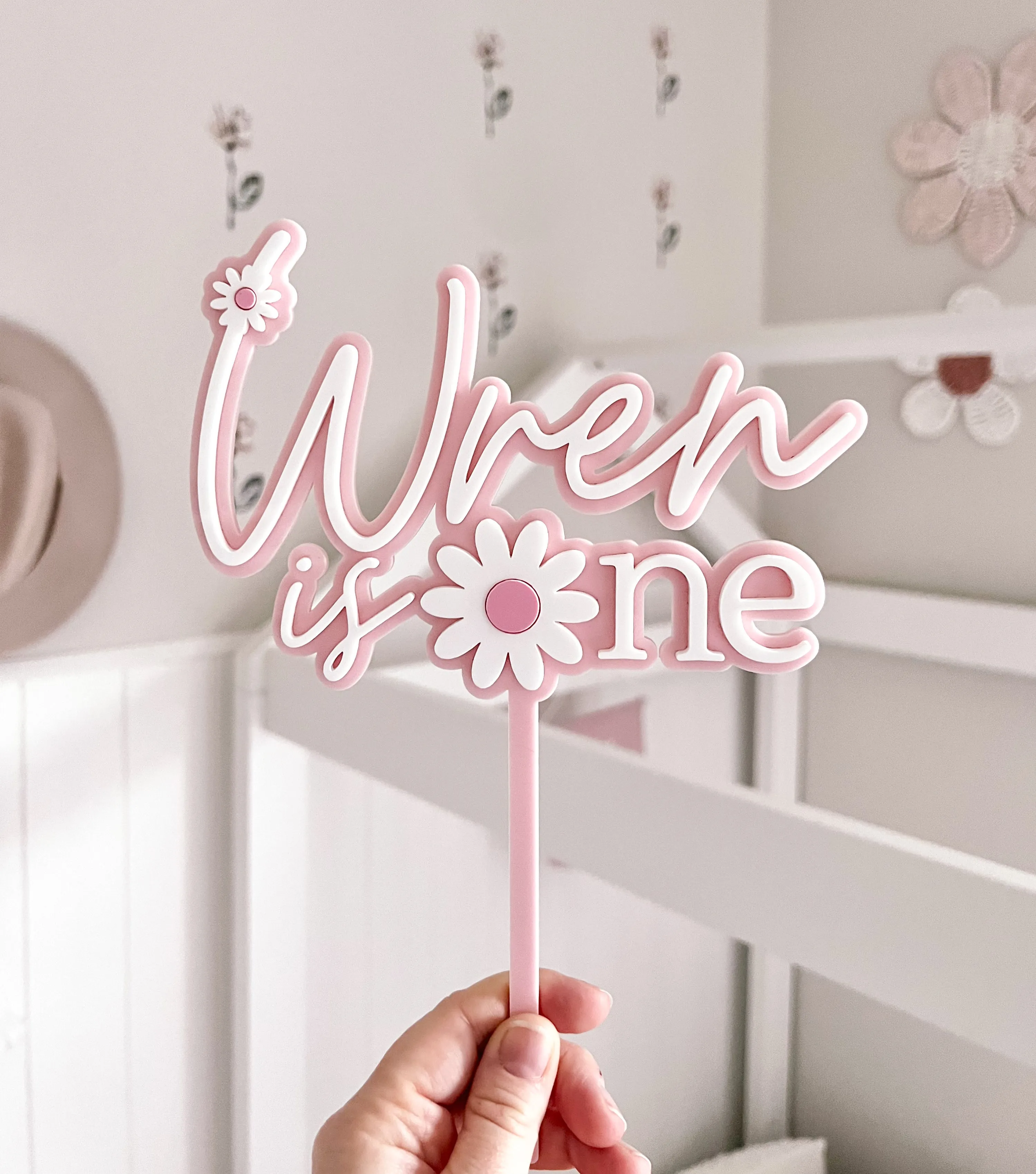 Cake Topper - Daisy theme