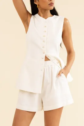 CAMILLA SHORT - WHITE