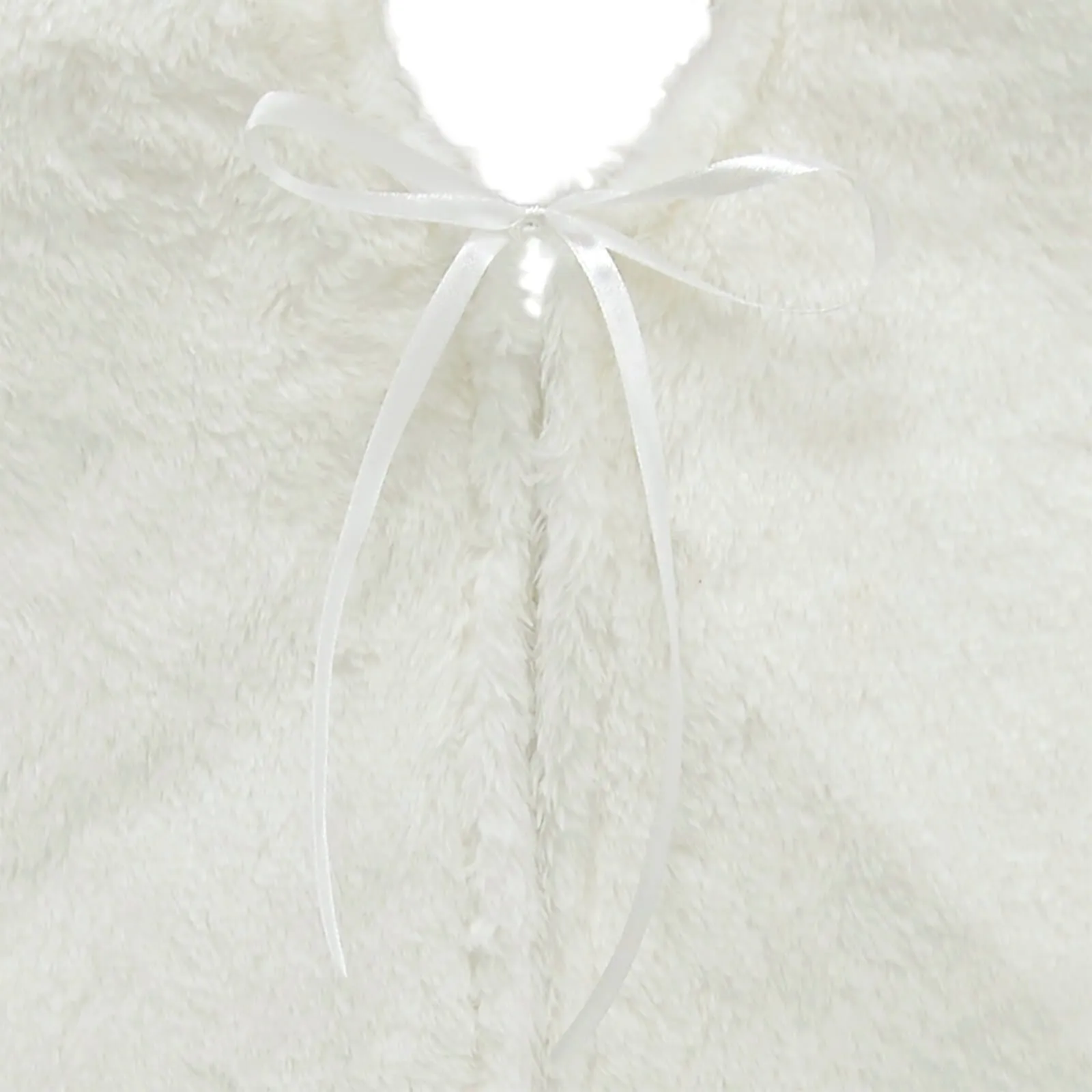 Christmas Tree Skirt Faux Fur Fabric Cover Base Decoration 1m