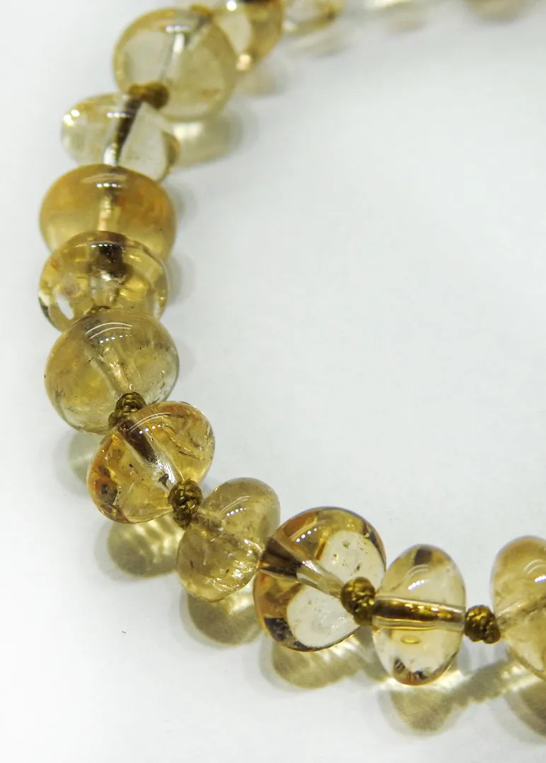 Citrine Quartz Crystal Bracelet