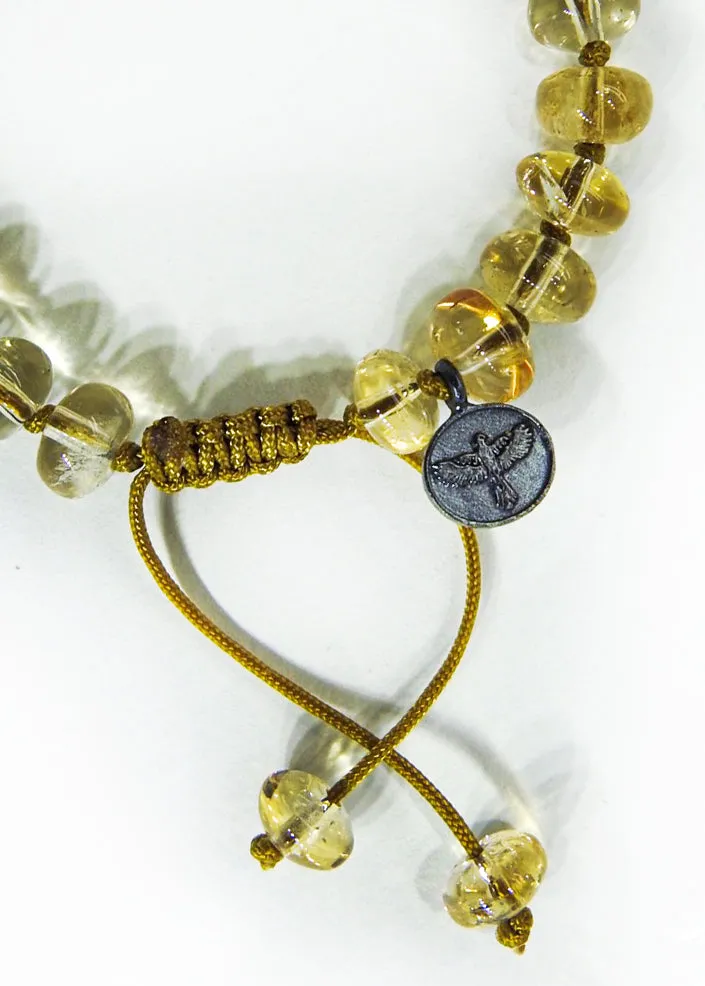 Citrine Quartz Crystal Bracelet