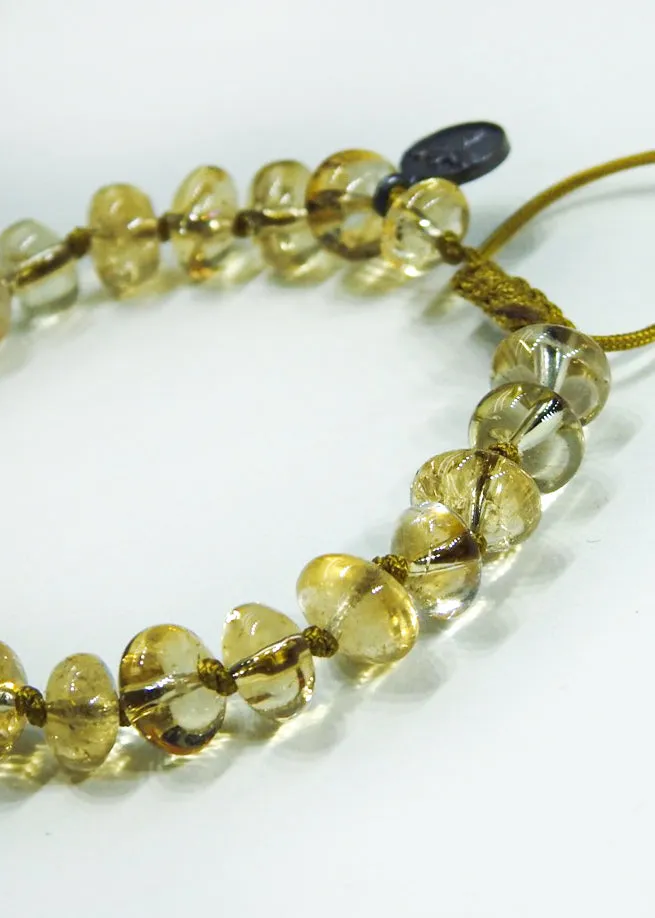 Citrine Quartz Crystal Bracelet