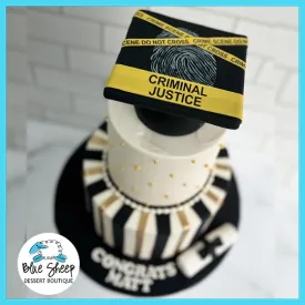 Criminal Justice Graduation Cake