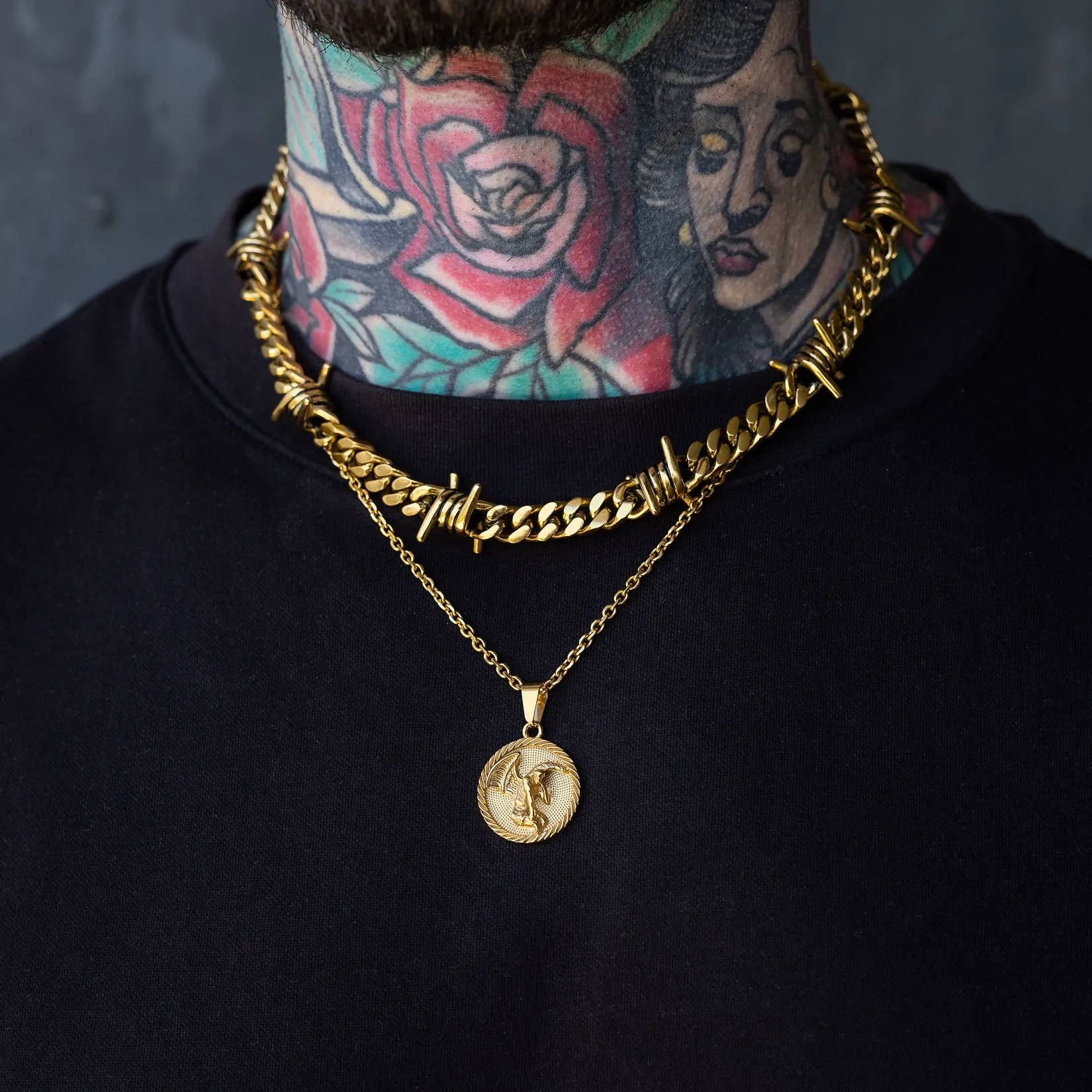 Crucifix Set (Gold)