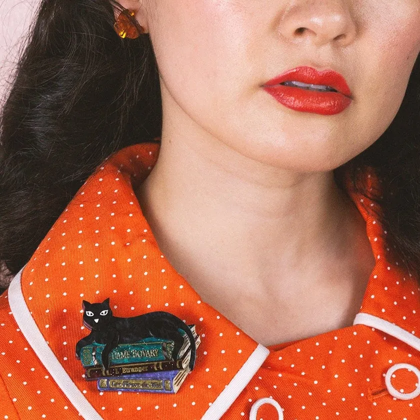 Cultured Cat Brooch