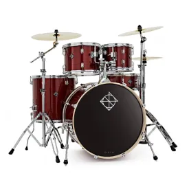 Dixon REPODSP522C1CSL 5Piece Cyclone Silver Acoustic Drum Kit